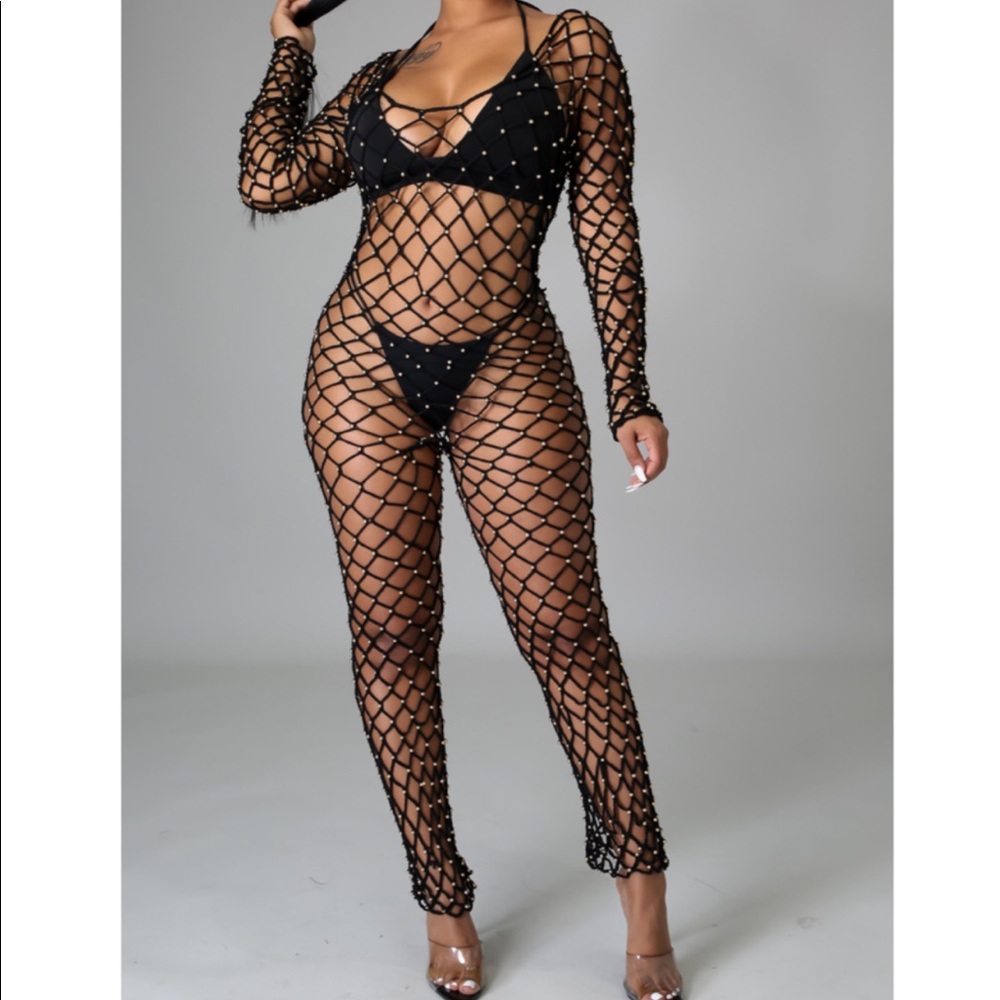 Mesh jumpsuit